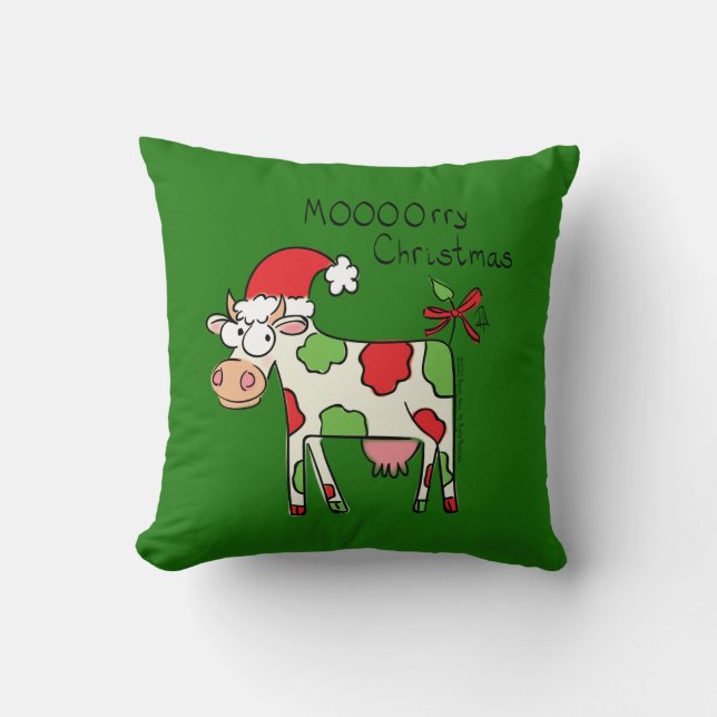 Kuh Weihnachten Niedlich Kids Kissen (Vorderseite)