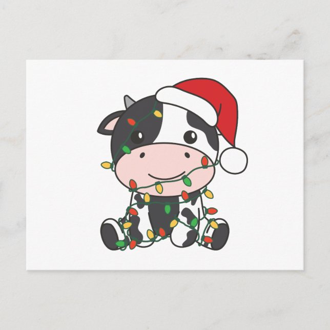 Kuh Weihnachten Winter Tiere Urlaub Kühe (Vorderseite)