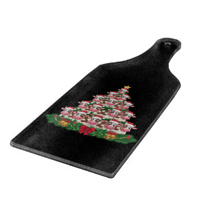 Kuh Weihnachtsbaum Lustiger Kuhliebhaber Kuh Weihn Schneidebrett