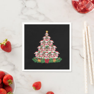 Kuh Weihnachtsbaum Lustiger Kuhliebhaber Kuh Xmas Serviette