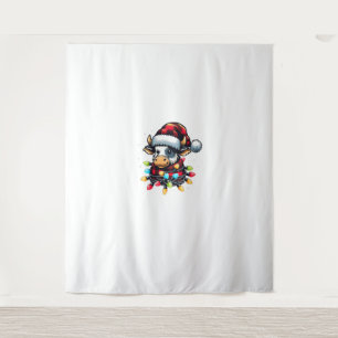 Kuh Weihnachtsfeier Buffalo Kariert Xmas Kuh Lov Wandteppich