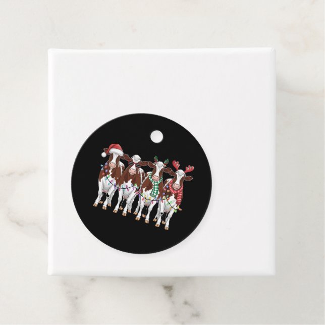 Kuh Weihnachtskühe Lover Geschenk Holiday Farm Geschenkanhänger (Beispiel)