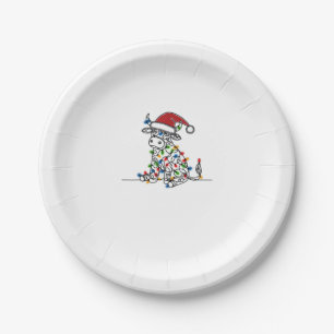 Kuh Weihnachtslicht Pappteller