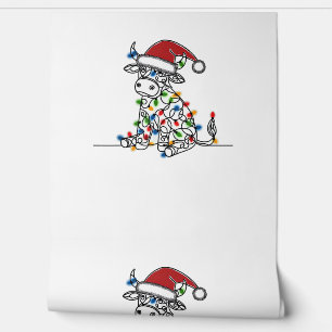 Kuh Weihnachtslicht Tapete
