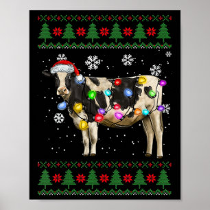 Kuh Weihnachtsmilch Kuh Lover Poster