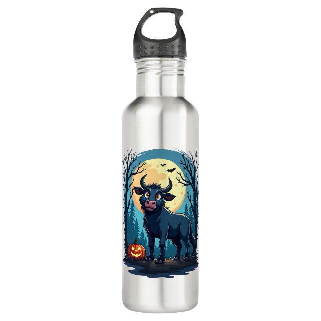 Kuh Werewolf Transformation Edelstahlflasche (Vorderseite)