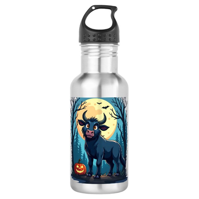 Kuh Werewolf Transformation Edelstahlflasche (Vorderseite)