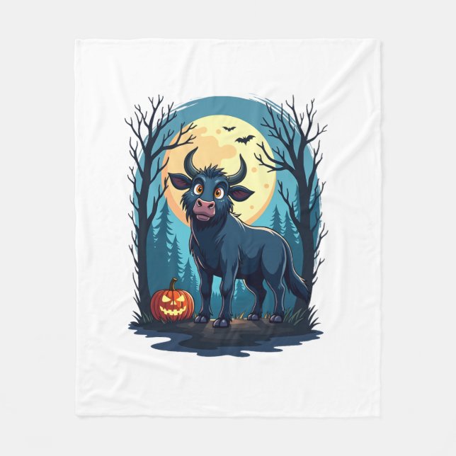 Kuh Werewolf Transformation Fleecedecke (Vorderseite)