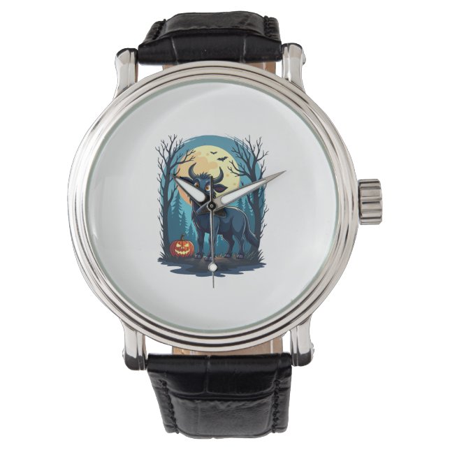 Kuh Werwolf Transformation Armbanduhr (Vorderseite)