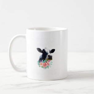 Kuh Whisperer Niedliche Kuh Blumenzucht Bauer G Kaffeetasse