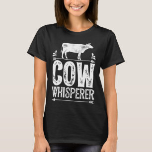 Kuh Whisperkühe Farm Geflügel Bauer T-Shirt