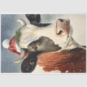 Kuh Winter Weihnachtsgebäck Seidenpapier