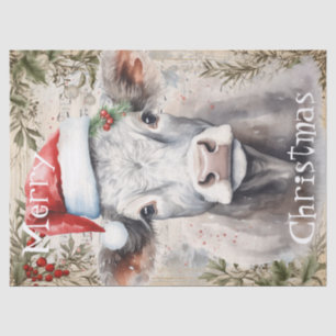 Kuh Winter Weihnachtsgebäck Seidenpapier
