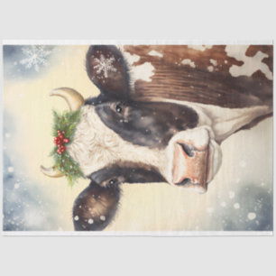 Kuh Winter Weihnachtsgebäck Seidenpapier