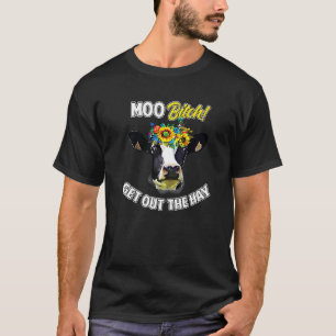 Kuh Wortspiel Moo Milchvieh Holstein Landwirt Ranc T-Shirt
