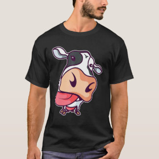 Kuh zeigt die Zunge Süße Kühe Rinderzüchter T-Shirt
