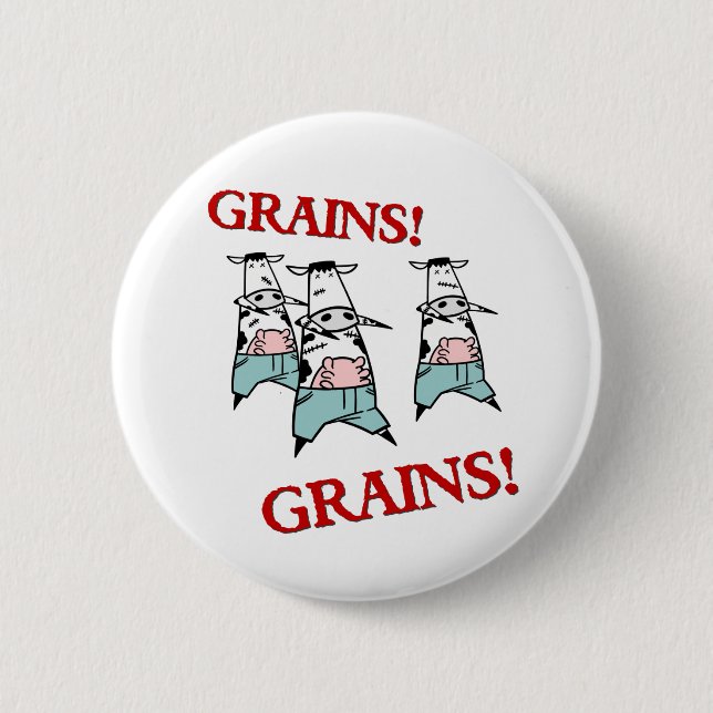 Kuh-Zombies Button (Vorderseite)