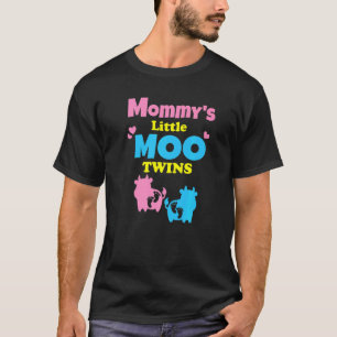 Kuh Zwillinge Schwangerschaft Baby Ankündigung Für T-Shirt