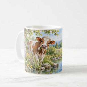 Kuhbecher 'Einfach mit dem Strom schwimmen' Kaffeetasse