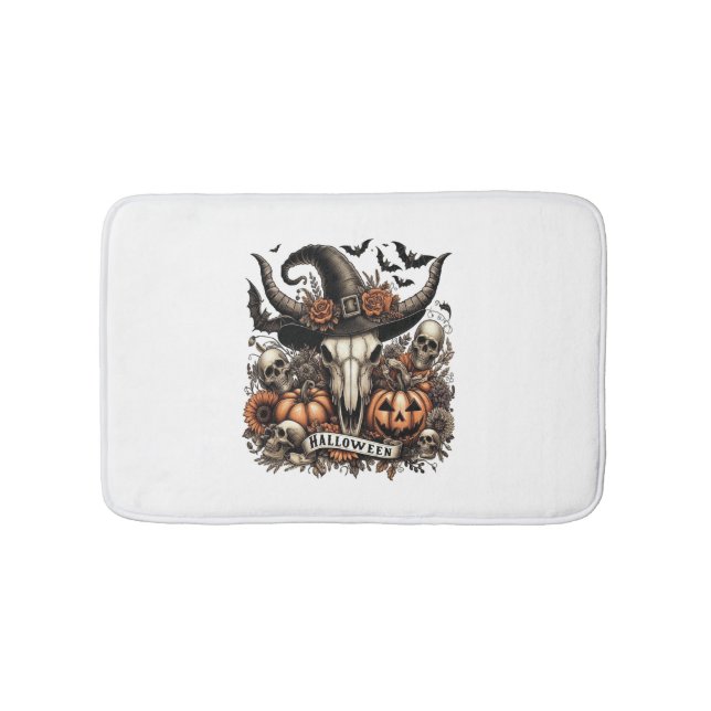 Kuhbulle Halloween Badematte (Vorderseite)
