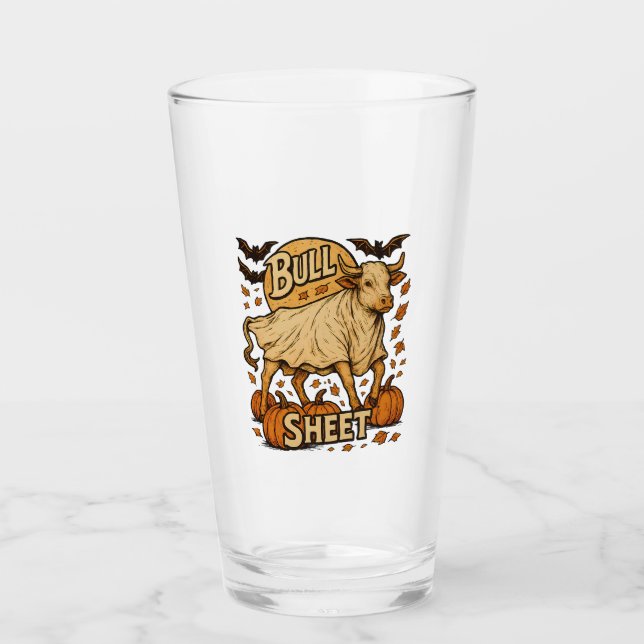 Kuhbulle Halloween Glas (Vorderseite)