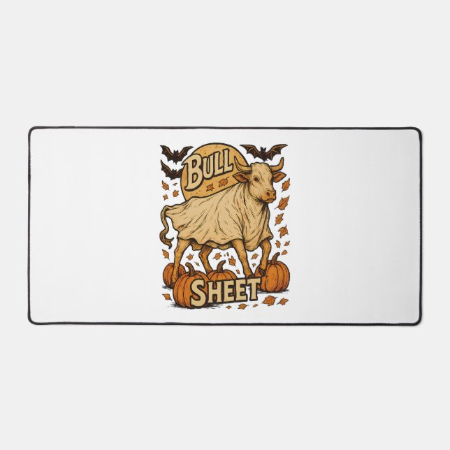 Kuhbulle Halloween Schreibtischunterlage (Vorderseite)