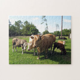 Kuhbulle und Kälberfarmen-Puzzle