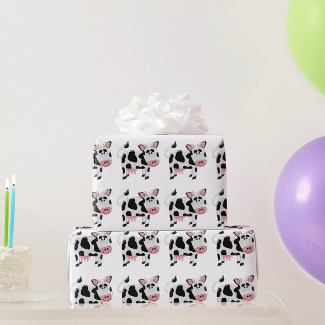 Kuhdesign Geschenkpapier (Partygeschenke)