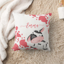 Kuhdruck Kinderzimmer rosa Muster personalisierter