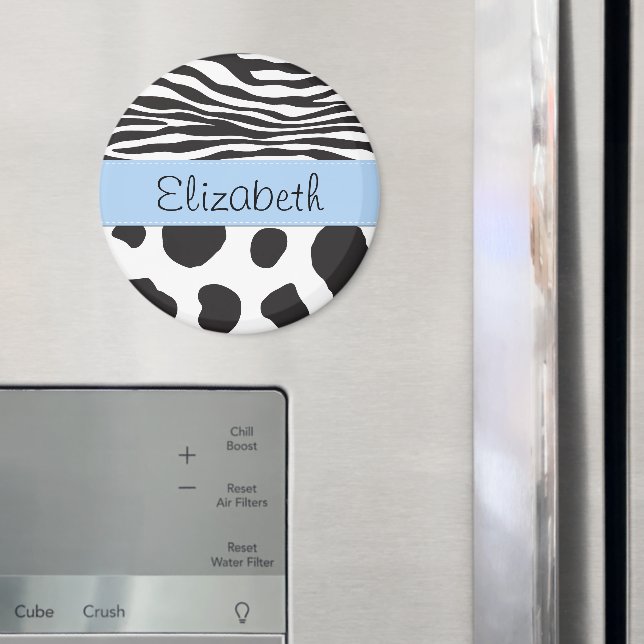 Kuhdruck, Kuhstelchen, Zebrastreifen, Ihr Name Magnet (In Situ (Kühlschrank))