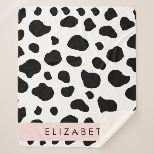 Kuhdruck, Kuhstrümpfe, Schwarz und Weiß, Ihr Name Sherpadecke