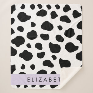 Kuhdruck, Kuhstrümpfe, Schwarz und Weiß, Ihr Name Sherpadecke