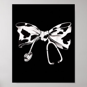 Kuhdruckbügel und Stethoskop-Abschluss Poster