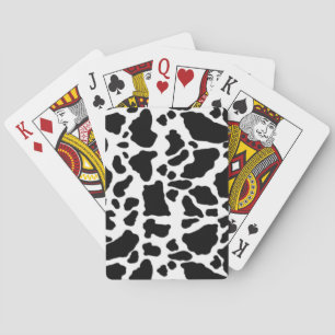 Kuhdruckdesign, schwarz-weiß spielkarten
