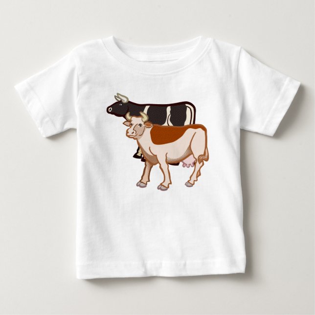 Kühe Baby T-shirt (Vorderseite)