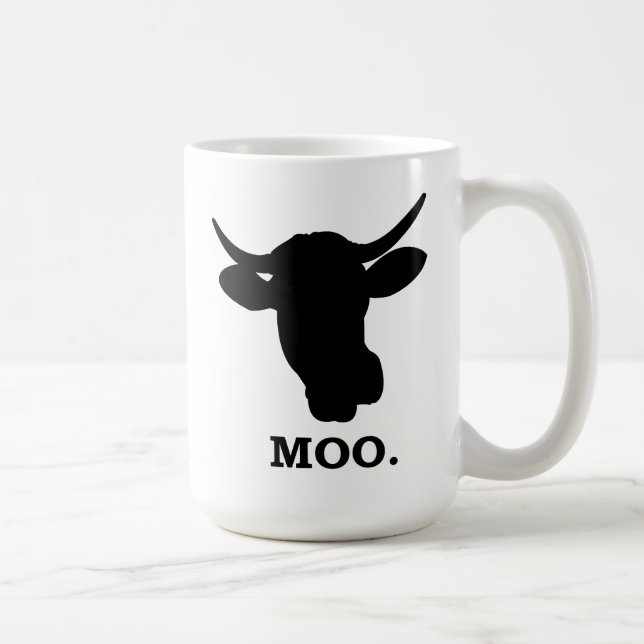 Kühe gehen MOO - Tasse 15oz (Rechts)
