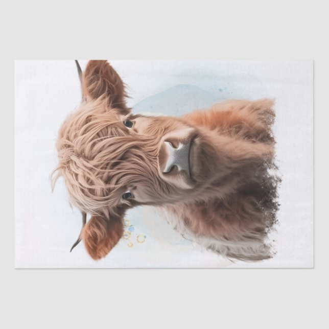 Kühe Hochland Seidenpapier (Vorderseite)