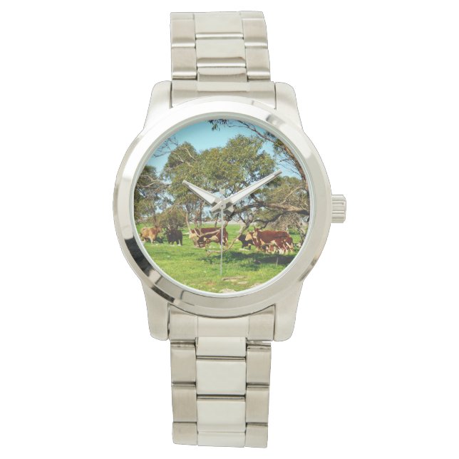 Kühe im Bereich, Armbanduhr (Vorderseite)