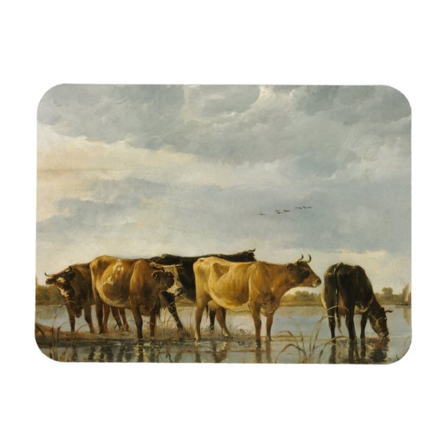 Kühe im Fluss Aelbert Cuyp Magnet (Horizontal)