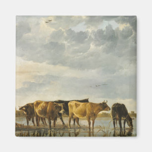 Kühe im Fluss Aelbert Cuyp Magnet