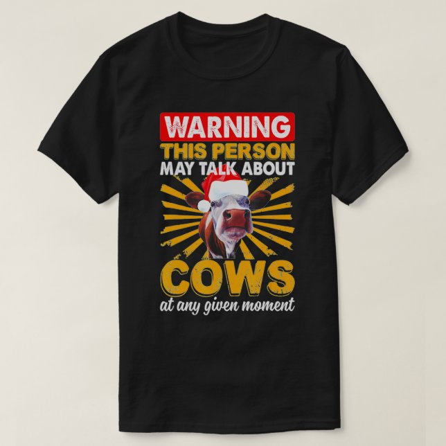 Kühe jederzeit T-Shirt (Design vorne)