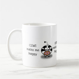 Kühe machen mich glücklich kaffeetasse