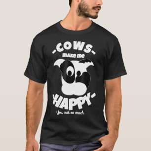 Kühe machen mich glücklich Liebe süße Kuhbauer T-Shirt