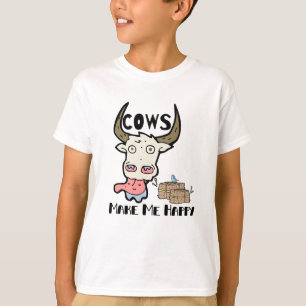 Kühe machen mich glücklich Moo Kuh Shirt Girl Bo