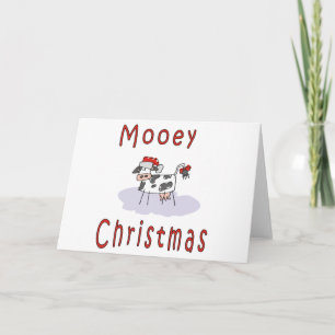 Kühe: Mooey Christmas Feiertagskarte
