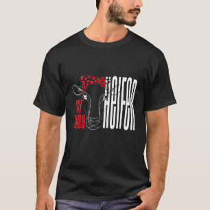 Kühe Nicht Heute Färse Farmtier Kuh Mit Bandana T-Shirt