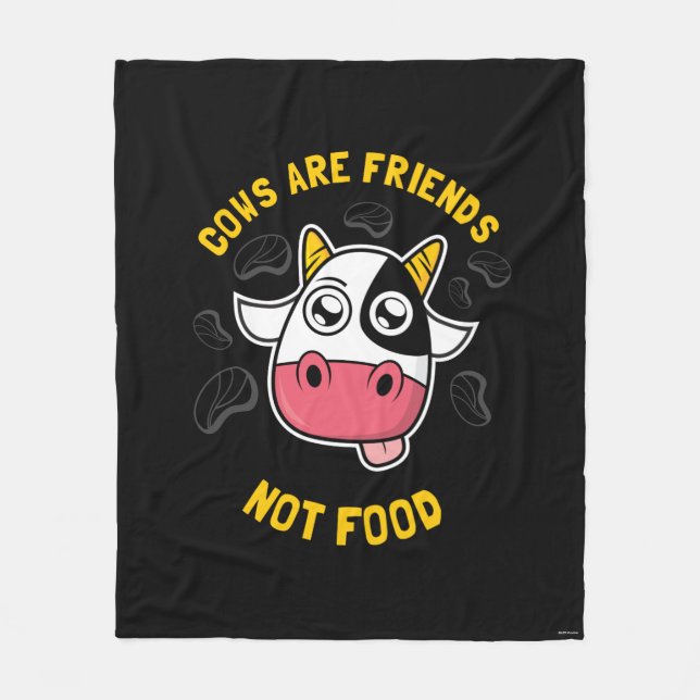Kühe sind Freunde, die nichts essen Fleecedecke (Vorderseite)