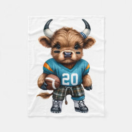 Kühe und Fußball Fleecedecke