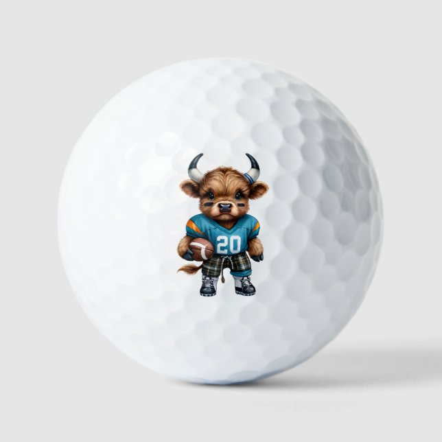 Kühe und Fußball Golfball (Vorderseite)