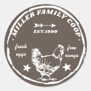 Kühen-Frischeier Runder Aufkleber